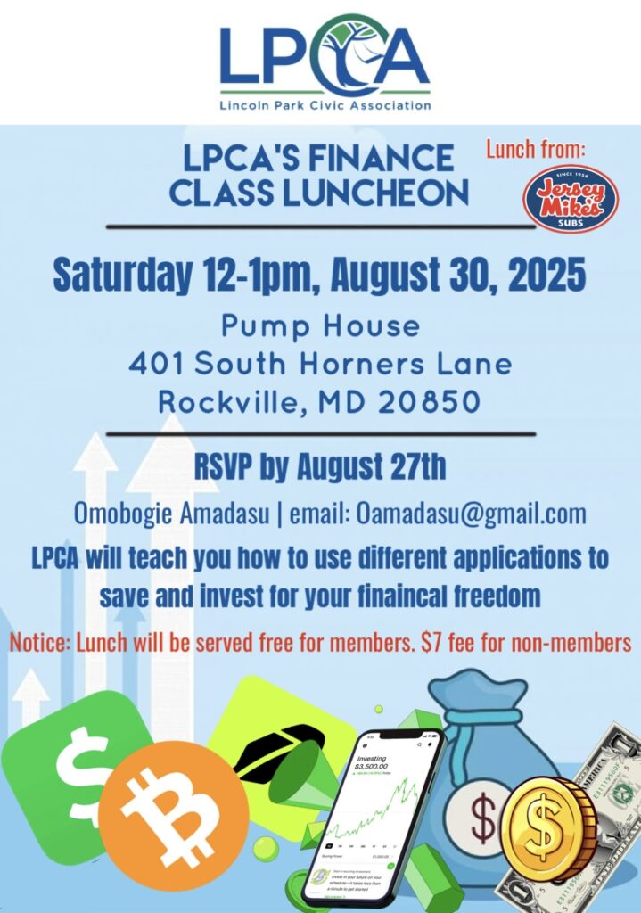 Financial event flyer